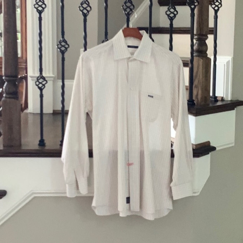 Multicolored Burberry button down shirt